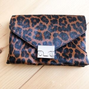 Loeffler Randall Cheetah/Leopard Print Ponyhair Clutch